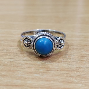 <b>Turquoise</b> Moissanite <b>Ring</b> 3.2 Grams Elegant and Durable - Product Image 1