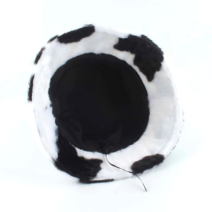 Denim <b>Reversible</b> <b>Bucket</b> <b>Hat</b> with Embroidered Logo on One Side All-Over Printed Logo on the Other Two-Sided Design - Product Image 5