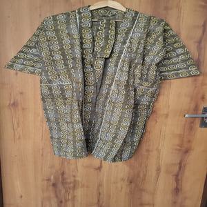 Kimono Étnico de Algodón, Kaftán Indio con Estampado Floral, Vestido Kaftán de Algodón con Estampado Floral, Túnica Boho de Talla Grande, Precio al por Mayor - Product Image 2