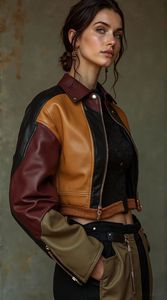Chaqueta de Cuero para Hombre, Bordada, de Primera Calidad, Diseño Personalizado, Resistente al Viento, Transpirable, Cómoda, Duradera, Estilo Moderno, OEM/ODM - Product Image 3