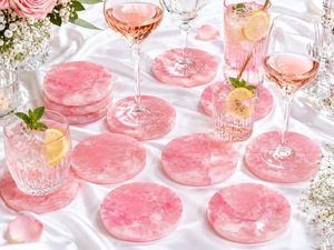 High Quality Eco-Friendly Stocked Modern Resin Oval Table Decoration Accessories Mats/Pads <b>Green</b> Gold Leaf Design 400mm 5mm - Product Image 4