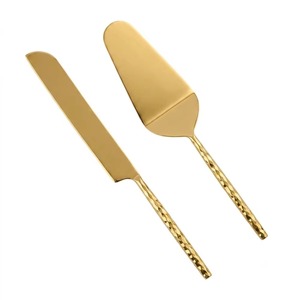 Ensemble de spatules à gâteau noir mat de qualité supérieure, outils de service de desserts haut de gamme pour la découpe de gâteaux, disponibles à la vente pour les mariages. - Product Image 1