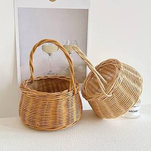 Panier cadeau en osier, meilleur choix pour les pique-niques et les mariages, prix d'usine, paniers de rangement en rotin naturel - Product Image 1