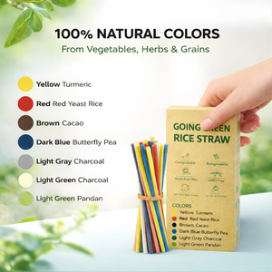 Pailles en riz multicolores en gros, écologiques, biodégradables, comestibles, pailles en riz jetables pour boire, pailles en riz brutes - Product Image 5