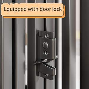 Zware, grote hondenkrat met mat, binnen, metalen hondenkennel, kooi voor middelgrote en grote honden, puppyren met dak - Product Image 4