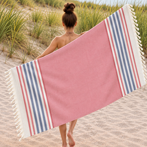 Yarn Dyed Striped <b>Luxury</b> Cotton Fouta Beach <b>Towels</b> Rectangle Quick-Dry & High Absorbency Hammam <b>Towel</b> at Factory Price. - Product Image 4