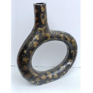 Handmade <b>Aluminium</b> Flower Vase Decorative Metal Pot for Living Room Dining <b>Table</b> and Hotel Lobby Interior Decoration - Product Image 2