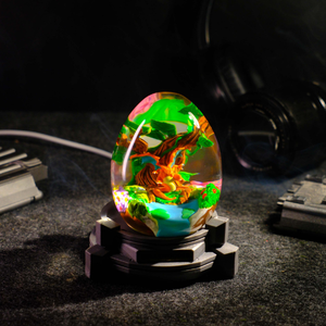 Lampe en résine personnalisée, lampe en résine Snolax, veilleuse personnalisée, lampe Pokémon en époxy, lampe Art Déco, cadeau personnalisé, cadeau fait main - Product Image 3