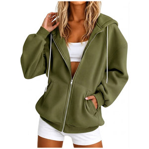 Trendy Women's Full <b>Zip</b> <b>Hooded</b> Sweatshirt Outerwear Women's Premium Oversized Casual <b>Zip</b> Up Hoodie - Product Image 5