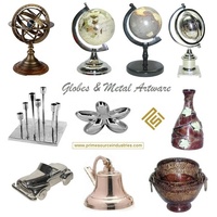 Globe de terre pour décoration de maison, surface de papier, objet artisanal indien, vente directe d'usine, article cadeau de haute qualité