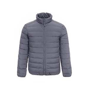 <b>Men</b> Red Puffer <b>Jacket</b> <b>Down</b> <b>Filled</b> Windproof Stand Collar Casual Winter Coat Slim Fit Zipper Closure Regular Length - Product Image 3