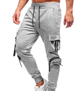 Pantalon cargo ample tricoté pour homme, style décontracté, couleurs unies, haute qualité, collection 2026 - Product Image 5