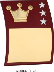 Premium Wooden Metal Momentos Modern Square Shape Recognition <b>Plaque</b> Elegant Desktop Award For Office Success School Achievement - Product Image 2