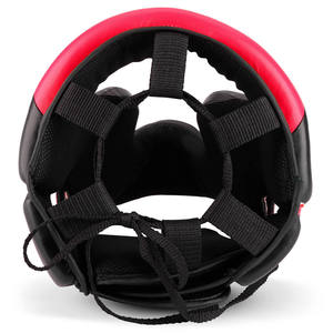 Protector de Cabeza Profesional para Boxeo, en Cuero PU Negro y Rojo, Equipo de Protección para Entrenamiento de Kickboxing, MMA y Muay Thai - Product Image 4