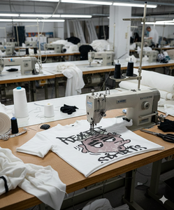 Camisetas Cortas de Felpa Francesa de Alto Gramaje, MOQ Bajo, Estilo Urbano, Logotipo Personalizado, Serigrafía, Hombros Caídos, Lavado Ácido - Product Image 2