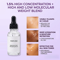 Sérum à l'acide hyaluronique pur à 1,5% |   Sérum Visage Hydratant en Profondeur Anti-Rides et Raffermissant |   30 ml Absorption rapide |   Étiquette personnalisée OEM/ODM