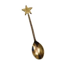 Cuillère de mariage en acier inoxydable avec manche en forme d'étoile, fabriquée en Inde, idéale pour la cuisine, la vaisselle, l'hôtellerie et la salle à manger. - Product Image 5