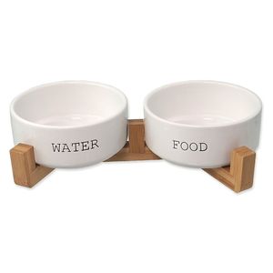 Juego de Tazones Ecológicos de Cerámica para Perros y Gatos, Duraderos, con Base Ancha y Estable, Superficies Lisas, Aptos para Lavavajillas - Product Image 1