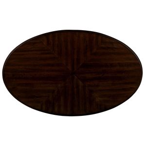 42\" Beige E <b>Oval</b> Wood <b>Coffee</b> <b>Table</b> for Living Room 2-Tier Solid Wood Cocktail <b>Table</b> with Open Storage Shelf Easy Assembly - Product Image 6