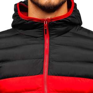 Veste matelassée double couleur pour homme, col montant, style décontracté, idéale pour l'hiver - Product Image 3
