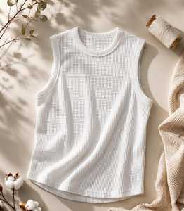 Camiseta sin mangas de poliéster para hombre, cuello redondo, color liso, informal, transpirable, talla XL - Product Image 2