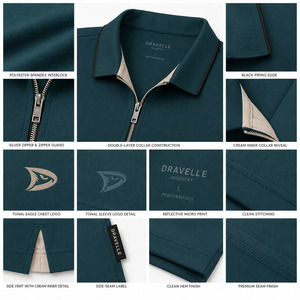 Camiseta Polo de Algodón 100% para Hombre al por Mayor, Camiseta Polo Informal de Manga Corta con Bordado Personalizado para Uniforme - Product Image 6