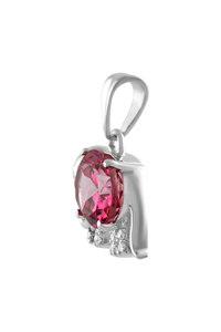 Colgante de topacio rosa en plata de ley 92.5 KLSP-50487 - Product Image 4