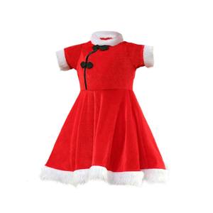 Disfraces de Navidad para Niños, Disfraz de Papá Noel, Traje de Princesa de Terciopelo para Fiesta, con Falda, Diseño de Personaje de TV - Product Image 6