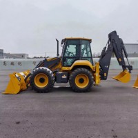 Pasokan Langsung Pabrik XC8 S3580 Backhoe Loader 3.5Ton Beban Terukur Wheel Loader Multi Fungsi Excavator Mesin Diesel PLC