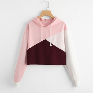 New Style Women's Color Black Hoodie Design Long Sleeve Casual Autumn Wear <b>Pink</b> White Burgundy Knitted <b>Sweatshirt</b> - Product Image 1