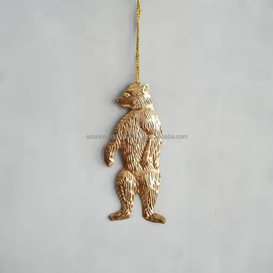 Adornos colgantes de árbol de Navidad de metal ecológicos modernos con diseño de colgante de hada - Product Image 2