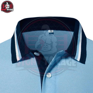 Chemise en coton tissé respirant bleu ciel, style unique fait main, qualité supérieure, col à revers, collection été - Product Image 5