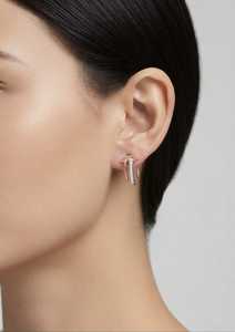 Pendientes de Aro con Diamantes Cultivados en Laboratorio, Oro Sólido de 9K, Chapado en Rodio, Corte Brillante Redondo, Joyería Étnica para Mujer, para Bodas y Fiestas - Product Image 3