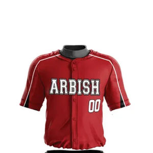 Uniforme de Béisbol Profesional Personalizado, Transpirable, de Manga Corta, Tallas Grandes, Sublimado, Impreso en Poliéster, Ropa de Equipo para Verano - Product Image 2