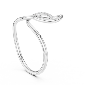 Tribal Whisper 14K แหวนหยักสีทองกุหลาบหรูหราพร้อมคริสตัลเน้นเครื่องประดับแฟชั่นสำหรับเด็กผู้หญิงและผู้หญิง - Product Image 6