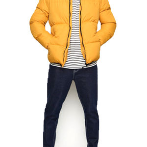 Chaqueta Acolchada Impermeable para Hombre 2026, Chaqueta de Invierno con Diseño Acolchado, Chaqueta de Nylon Amarilla para Exteriores, Chaqueta Acolchada Personalizada - Product Image 2