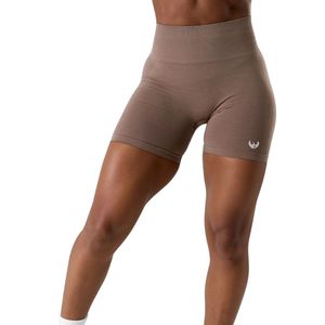 Shorts de sport taille haute sans couture pour femme, effet sculptant, extensibles, pour la gym et l'entraînement - Product Image 1
