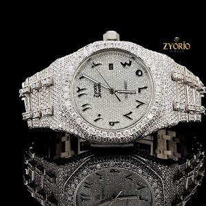 Reloj Mecánico de Lujo con Esqueleto, 41 mm, Diamantes, Esfera Árabe, Unisex, Acero Inoxidable, Cierre Oculto con Botón, Resistente al Agua 3 BAR - Product Image 5