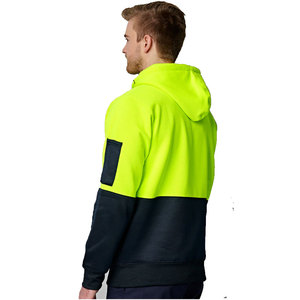 Sweat à capuche de travail haute visibilité en polyester réfléchissant pour homme, uniforme de sécurité imperméable et respirant avec fermeture éclair frontale - Product Image 5