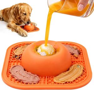 Tapete de Silicona 2 en 1 <span class=keywords><strong>para</strong></span> Lamer y Alimentar Lentamente, Libre de BPA, <span class=keywords><strong>para</strong></span> Perros, Gatos y Cachorros, Entrenamiento de Inteligencia, <span class=keywords><strong>Dieta</strong></span> Saludable - Product Image 1