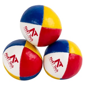 Hot Sale Custom PU <b>Hacky</b> <b>Sack</b> Sports Toy Juggling Ball Advertising Hot Customized PU Juggling Ball - Product Image 1