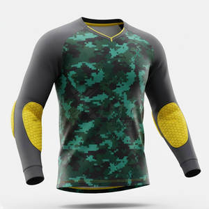 Camiseta de Portero de Fútbol de Manga Larga, Tejido Transpirable, Ropa Deportiva para Hombres Adultos, Tallas Grandes, Clubes, Academias, Equipos Deportivos - Product Image 2