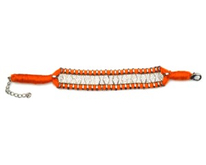 Pave Diamond Bohemian White Rhodium Plated Macrame Adjustable Bracelet <b>for</b> <b>Men</b> Women & Children-Party Gift - Product Image 3