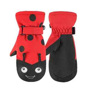 New Custom Logo Leather Full Finger Snowboarding <b>Gloves</b> <b>Warm</b> Winter Waterproof Anti Slip For Unisex - Product Image 3