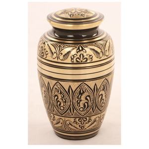 โกศสำหรับงานศพของมนุษย์ทำจากทองเหลืองรูปทรงขี้เถ้าแกะสลักดีไซน์ทันสมัย - Product Image 2