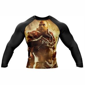เสื้อรัดกล้ามเนื้อแขนยาวระบายอากาศได้ดีระดับพรีเมียมสำหรับ MMA BJJ Grappling No Gi Training  รับสกรีนโลโก้ 220 กรัม ผ้าสแปนเด็กซ์/โพลีเอสเตอร์ - Product Image 3