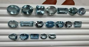 Piedras Preciosas Sueltas de Aguamarina Natural, Corte Ovalado, Rectángulo Azul, para Joyería - Product Image 2