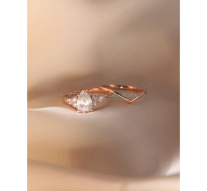 Joyería de Diamantes de Oro de Lujo de 10K/14K/18K |   Anillos, Collares y Pendientes de Oro Fino Personalizados, Diamantes Naturales Certificados para Bodas - Product Image 2