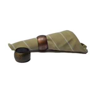 Aluminium Pineapple Shaped Napkin Holder With Brass Antique Finishing Design Quality Solid Metal Design Napkin Ring - Product Image 5