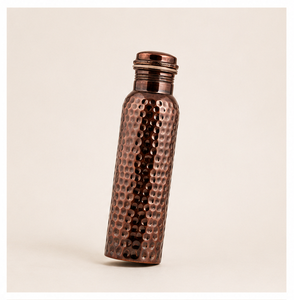 Handcrafted Pure Hammered Copper Eco-Friendly Leak-Proof BPA-Free Modern Customizable <b>Water</b> <b>Bottle</b> Ayurvedic Vessel Immunity - Product Image 6
